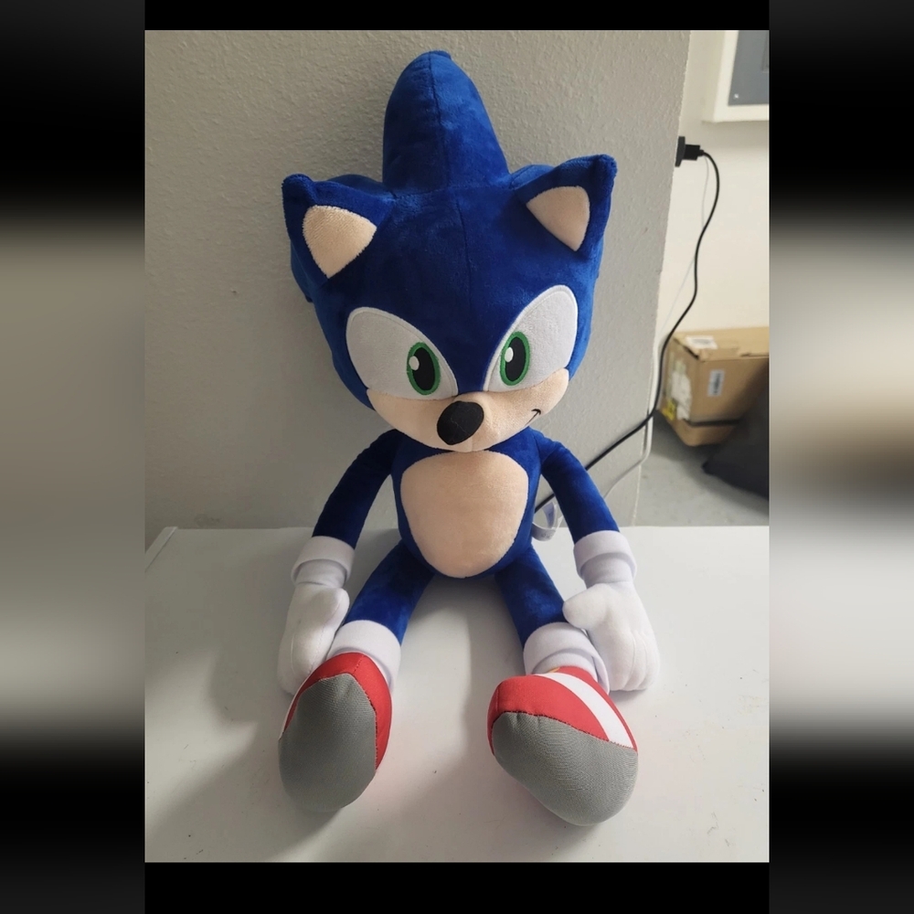 2024 Sonic The Hedgehog 3 Movie SONIC 15” Plush Stuffed Toy